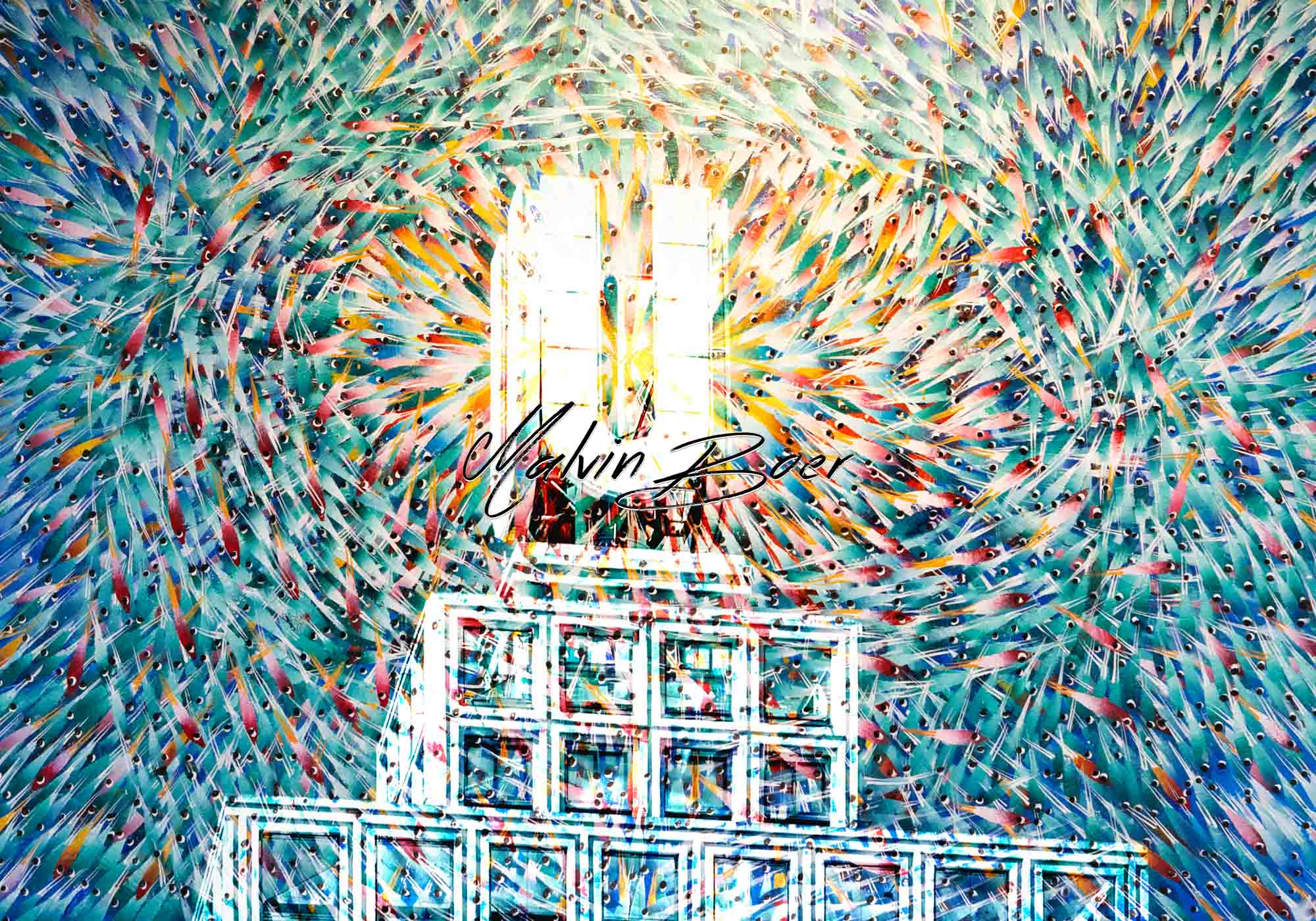 Moderne Fotokunst Dortmund Industrie 06 von Malvin Boer